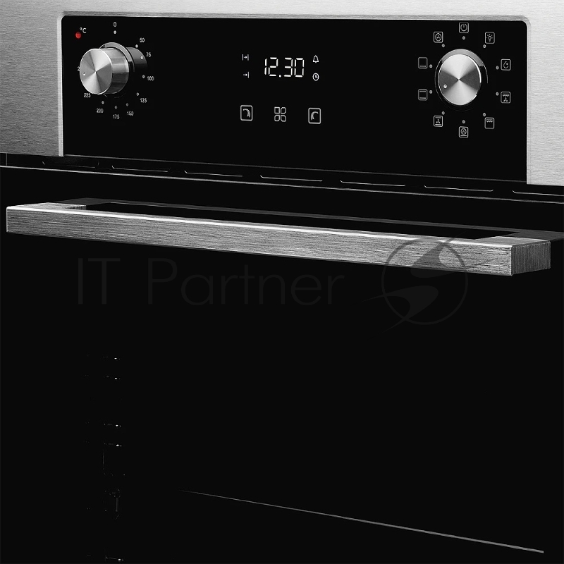 Встраиваемый электрический духовой шкаф MONSHER MOE 6092 Acier, 9 режимов: Традиционный нагрев, Макси-Гриль, Макси-Гриль с конвекцией, Нижний нагрев, Разморозка, Традиционный нагрев с конвекцией, Режим подсветка, Конвекция, Режим пицца, утапливаемые