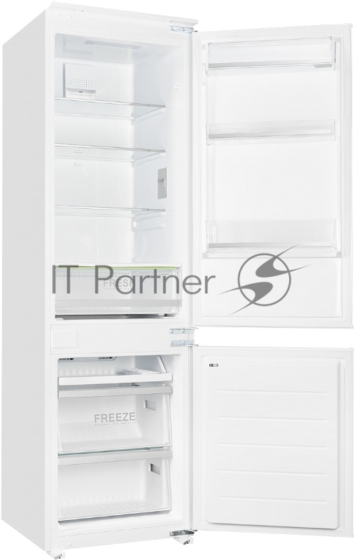 Встраиваемый холодильник Kuppersberg NBM 17863, Габариты(ВхШхГ):178.5x54x54,5 Перенавешиваемые двери, Класс энергопотребления А++ (222 кВт/ч), No-frost, 182л/59л, Уровень шума: 41 Дб