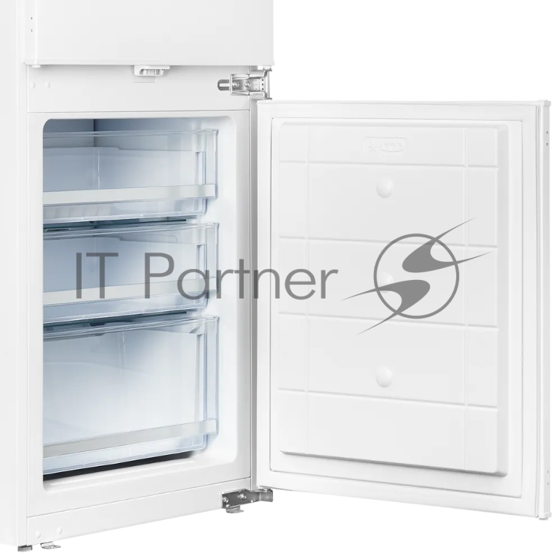 Встраиваемый холодильник Kuppersberg RBN 1760, High-Tech, объем 237 л, скользящий фасад, электронное управление, No Frost, антибактериальный пластик, звуковой сигнал при открытой дверце, перенавешиваемые двери, LED освещение, уровень шума 41 дБ, энер