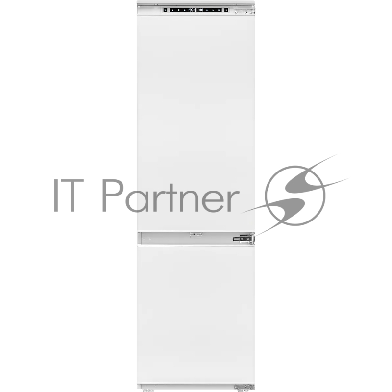 Встраиваемый холодильник Kuppersberg RBN 1760, High-Tech, объем 237 л, скользящий фасад, электронное управление, No Frost, антибактериальный пластик, звуковой сигнал при открытой дверце, перенавешиваемые двери, LED освещение, уровень шума 41 дБ, энер