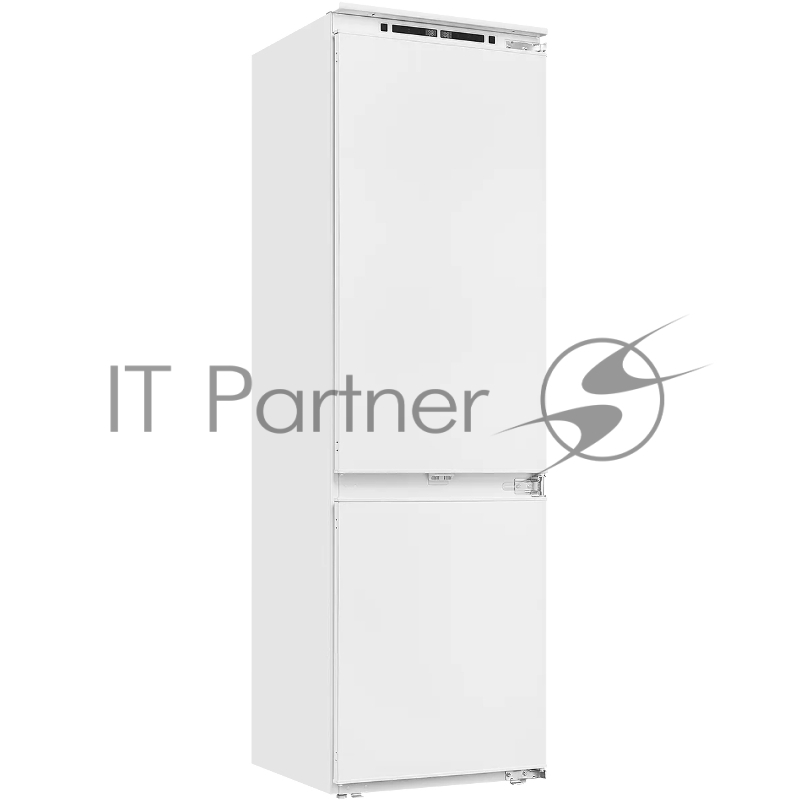 Встраиваемый холодильник Kuppersberg RBN 1760, High-Tech, объем 237 л, скользящий фасад, электронное управление, No Frost, антибактериальный пластик, звуковой сигнал при открытой дверце, перенавешиваемые двери, LED освещение, уровень шума 41 дБ, энер