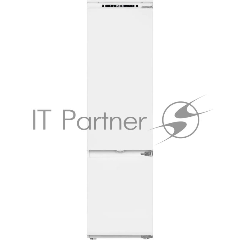 Встраиваемый холодильник Kuppersberg RBN 1960, High-Tech, объем 267 л, скользящий фасад, электронное управление, No Frost, антибактериальный пластик, звуковой сигнал при открытой дверце, перенавешиваемые двери, LED освещение, уровень шума 41 дБ, энер