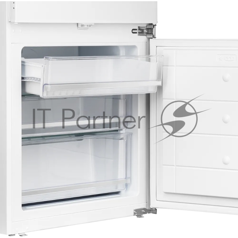 Встраиваемый холодильник Kuppersberg RBN 1970, High-Tech, объем 341 л, скользящий фасад, электронное управление, No Frost, антибактериальный пластик, звуковой сигнал при открытой дверце, перенавешиваемые двери, LED освещение, уровень шума 41 дБ, энер