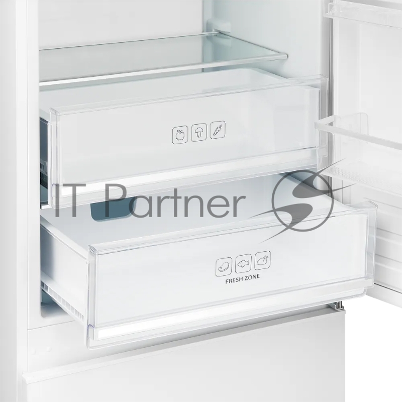 Встраиваемый холодильник Kuppersberg RBN 1970, High-Tech, объем 341 л, скользящий фасад, электронное управление, No Frost, антибактериальный пластик, звуковой сигнал при открытой дверце, перенавешиваемые двери, LED освещение, уровень шума 41 дБ, энер