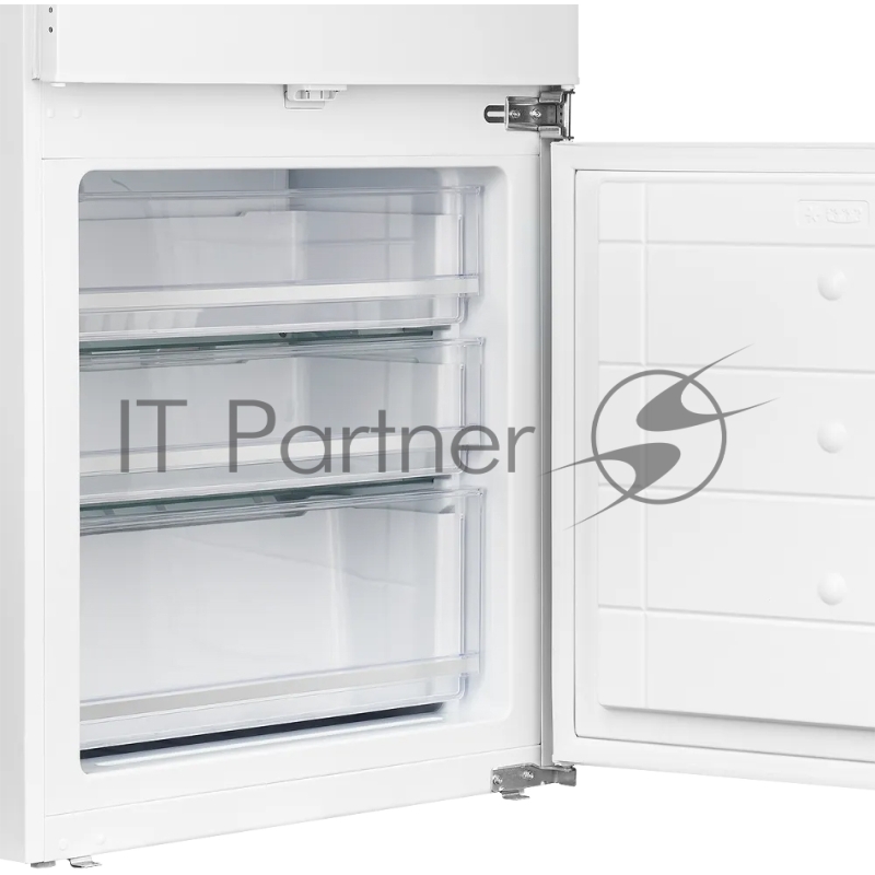 Встраиваемый холодильник Kuppersberg RBN 1970, High-Tech, объем 341 л, скользящий фасад, электронное управление, No Frost, антибактериальный пластик, звуковой сигнал при открытой дверце, перенавешиваемые двери, LED освещение, уровень шума 41 дБ, энер