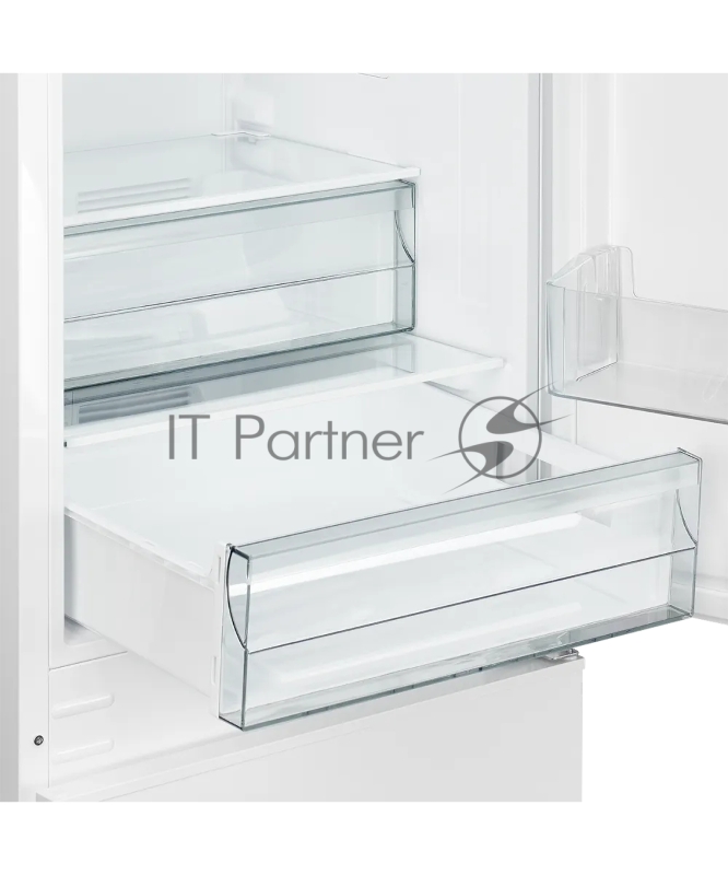 Встраиваемый холодильник Kuppersberg RBN 1763, полезный объем 233 л, сенсорное управление, полезный объем морозильной камеры 63 л, No Frost, LED подсветка, перенавешиваемые двери, суперзаморозка, отсек для овощей, цвет белый