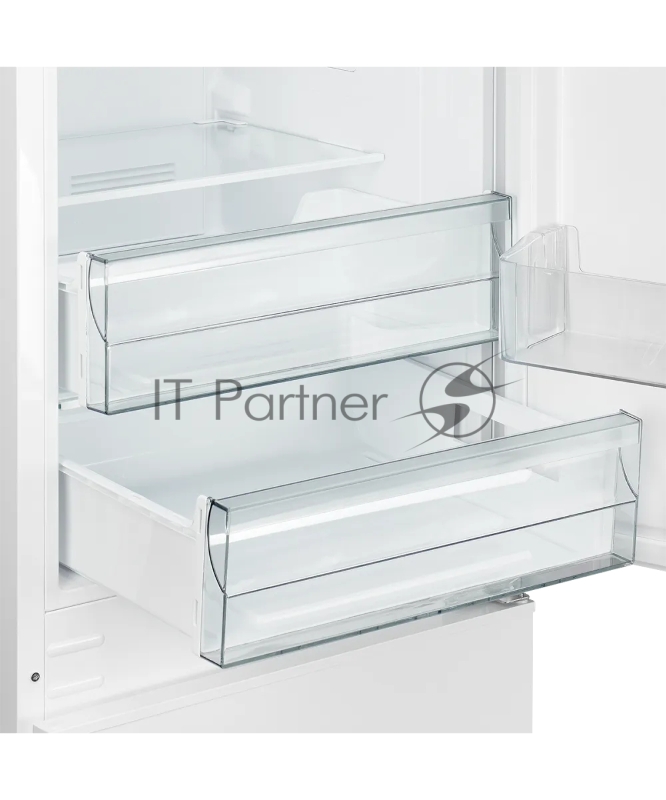 Встраиваемый холодильник Kuppersberg RBN 1763, полезный объем 233 л, сенсорное управление, полезный объем морозильной камеры 63 л, No Frost, LED подсветка, перенавешиваемые двери, суперзаморозка, отсек для овощей, цвет белый