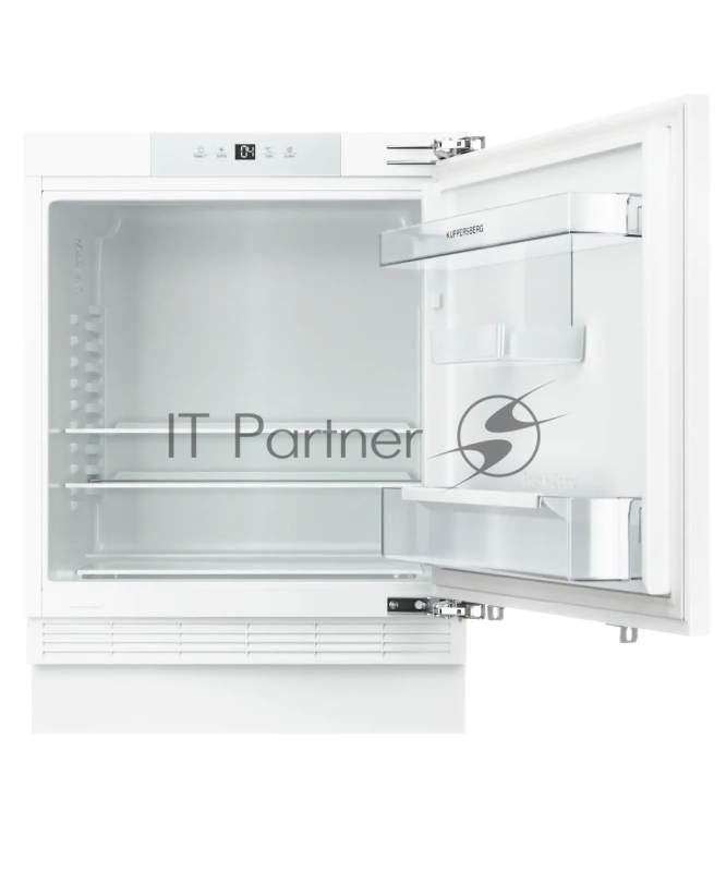 Встраиваемый холодильник KUPPERSBERG RBU 814, коллекция High-Tech,отсек для овощей,полка для яиц,полезный объем 138 л, перенавешиваемые двери, энергопотребление А+,управление электронное сенсорное, цвет белый