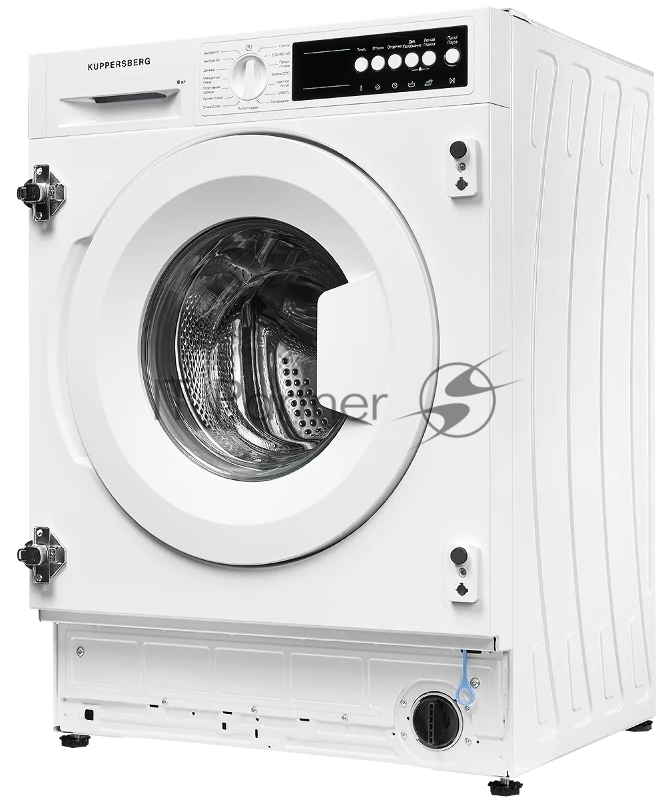 Встраиваемые стиральные машины Kuppersberg WM 540, 8кг 1400 об/мин, инвертер, 15 программ, 81.9х59.8х55 см