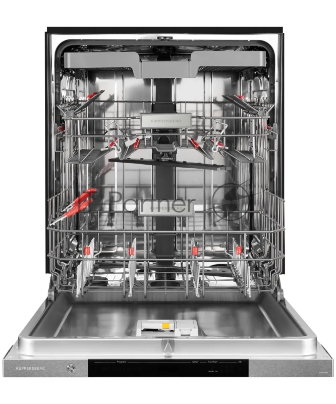Встраиваемая посудомоечная машина Kuppersberg GLM 6096 Полноразмерная, 60 см, 16 комплектов, 8 программ, автоматическое открывание дверцы, 3 корзины, уровень шума 42 дБ, А+++