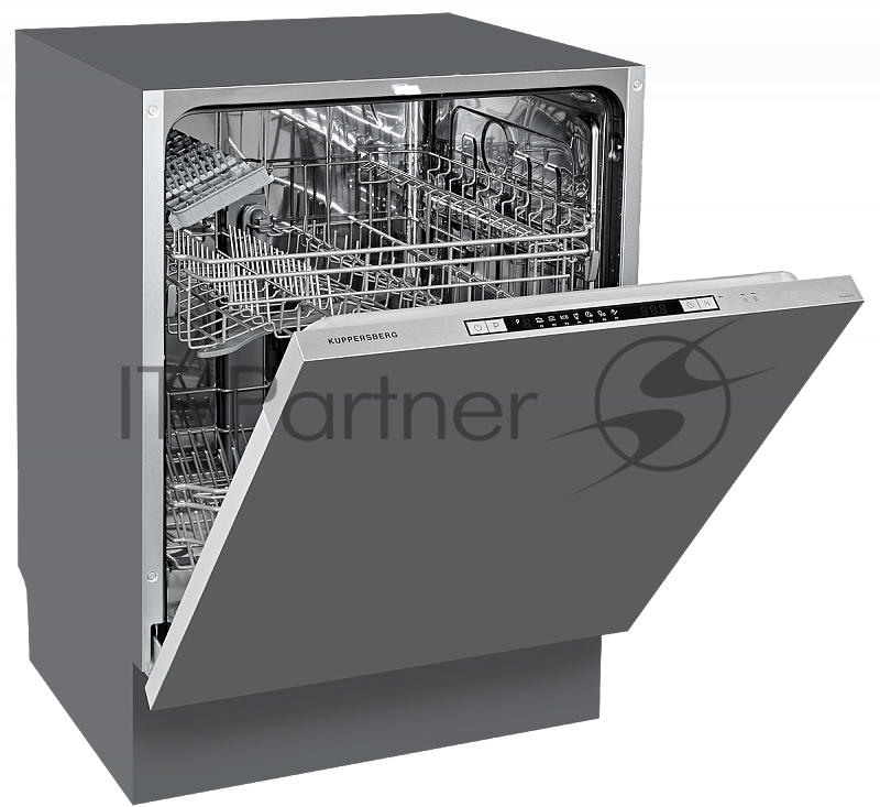 Встраиваемая посудомоечная машина Kuppersberg GSM 6072 Полноразмерная, Посудомоечная машина полностью встраиваемая, количество корзин: 2, ширина 60 см, 12 комплектов, электронное управление, цифровой дисплей, отсрочка старта до 24 часов, 7 программ,