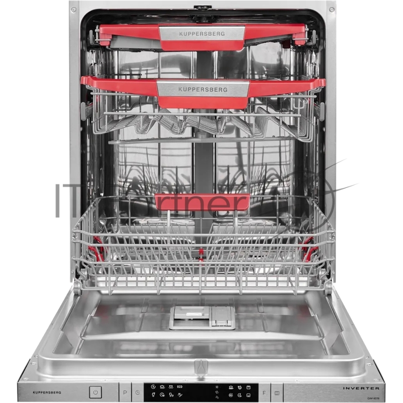 Встраиваемая посудомоечная машина Kuppersberg GIM 6078 Полностью встраиваемая посудомоечная машина, 60 см, 14 комплектов, 8 программ, Aqua stop, луч на полу, корзина для столовых приборов