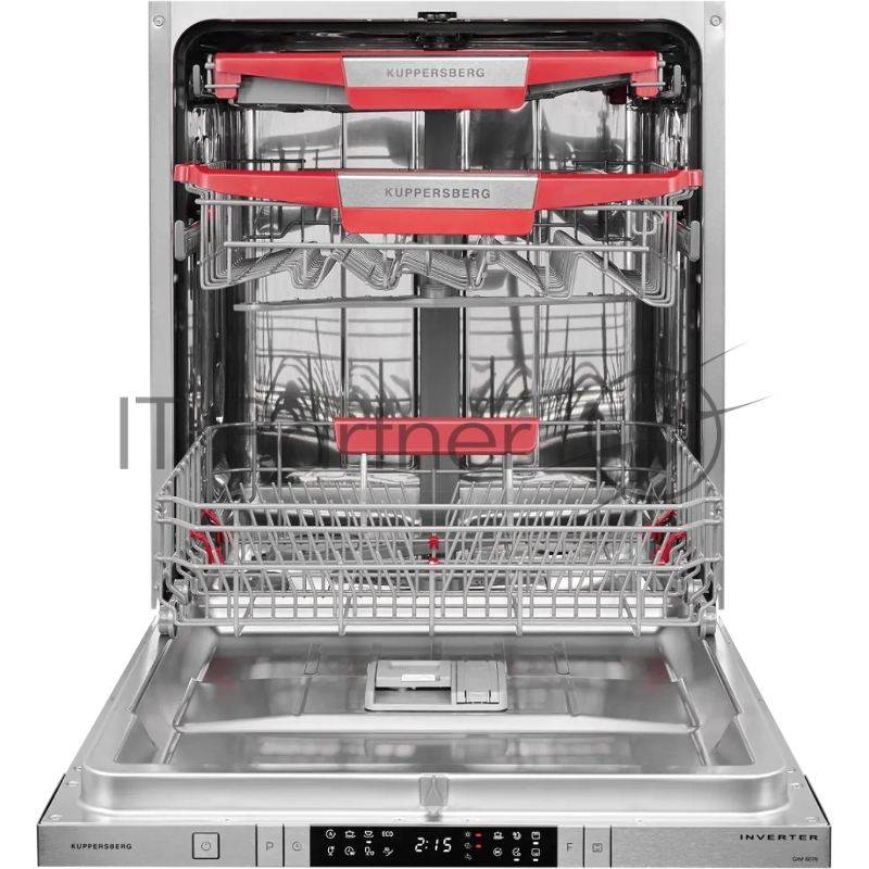 Встраиваемая посудомоечная машина Kuppersberg GIM 6078 Полностью встраиваемая посудомоечная машина, 60 см, 14 комплектов, 8 программ, Aqua stop, луч на полу, корзина для столовых приборов