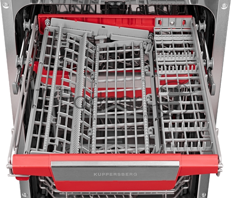 Встраиваемая посудомоечная машина Kuppersberg GLM 4575 Узкая, Полностью встраиваемая, ширина 45 см, 11 комплектов,внутреннее освещение,электронное управление, цифровой дисплей, 7 программ, 7 температурных режимов, дополнительная подставка под бокалы
