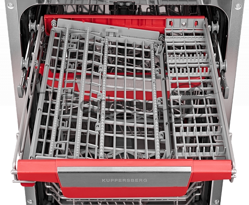 Встраиваемая посудомоечная машина Kuppersberg GLM 4575 Узкая, Полностью встраиваемая, ширина 45 см, 11 комплектов,внутреннее освещение,электронное управление, цифровой дисплей, 7 программ, 7 температурных режимов, дополнительная подставка под бокалы