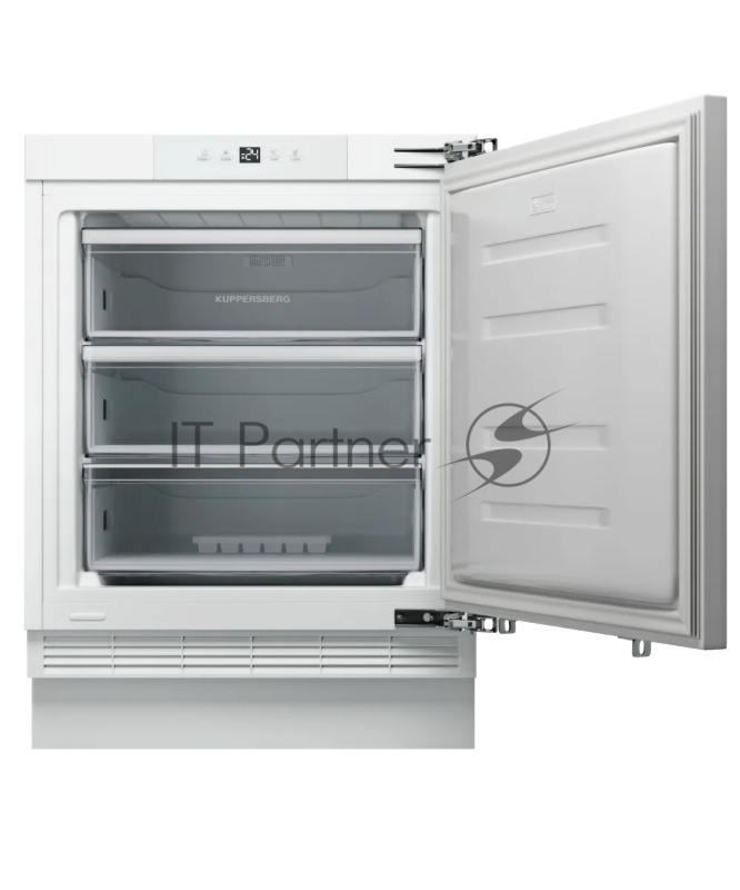 Встраиваемый морозильник KUPPERSBERG FBU 816 коллекция High-Tech,полезный объем 97 л, энергопотребление А+,управление электронное кнопочное, цвет белый