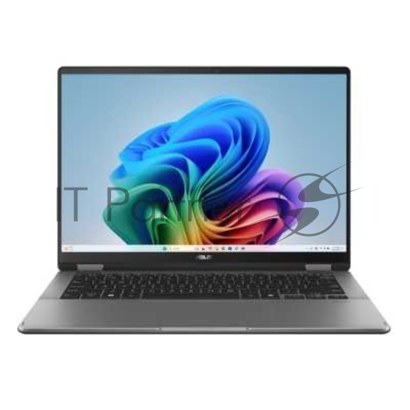 Ноутбук ASUS TP3407SA-QL055W серый 90NB14Y1-M00690 flip 14(1920x1200 OLED)/Touch/Intel Core Ultra 7 256V(2.2Ghz)/16384Mb/1024PCISS Arc graphics/Cam/BT/WiFi/70WHr/war 1y/1.57kg/Win11Home + стилус