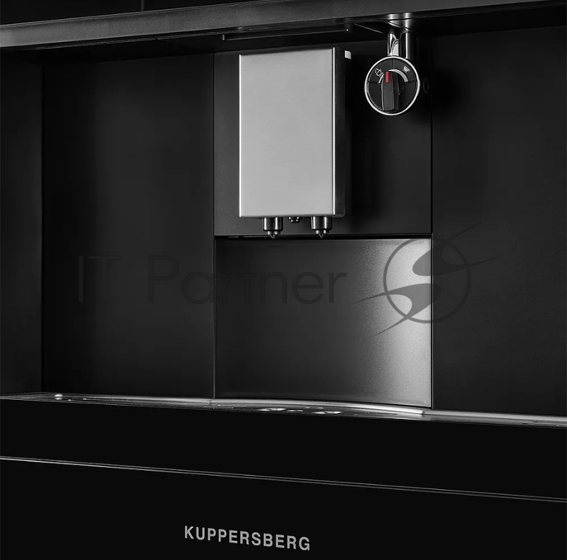 Автоматическая кофемашина Kuppersberg KCM 182 Black коллекция High-Tech,управление сенсорное,максимальное давление 20 бар,емкость для воды 1.8л, есть капучинатор,приготовление кофе автоматическое, материал панели стекло,цвет черный