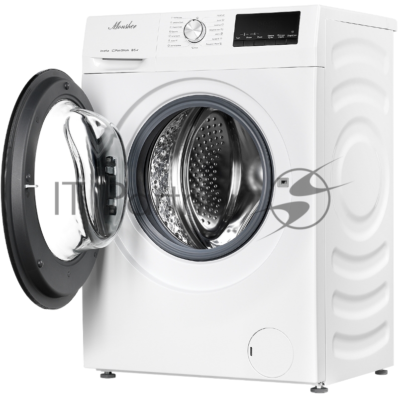 Стиральная машина с сушкой MONSHER MWDM 460 Blanc отдельностоящая, фронтальная, 15 программ, загрузка 8 кг, 1400 об/мин, кнопочное управление, инверторный двигатель, блокировка от детей, энергоэффективность В, цвет белый