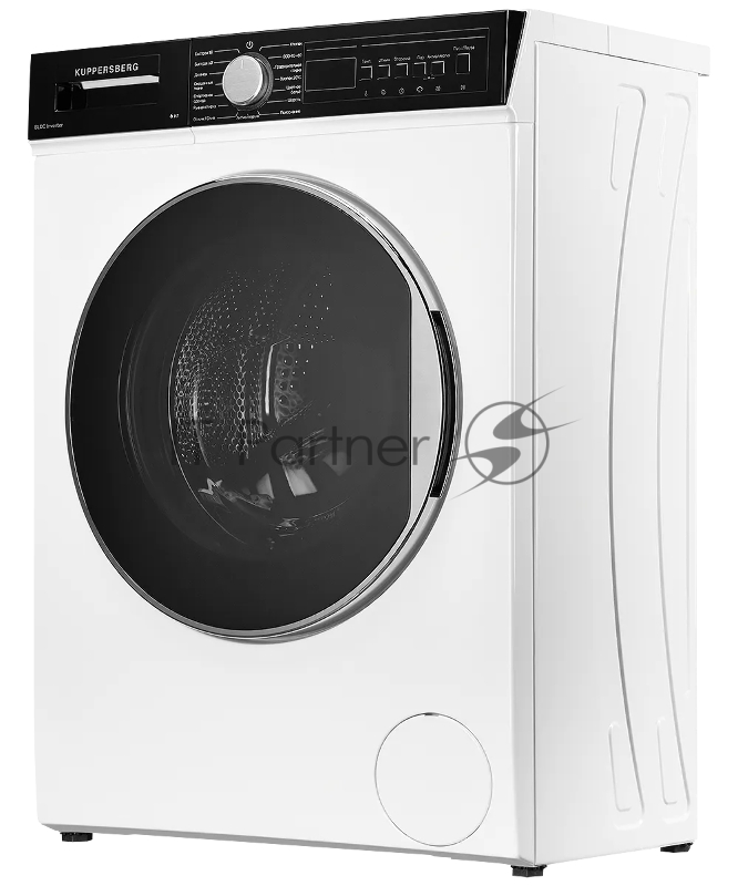 Отдельностоящая стиральная машина Kuppersberg WM 410 W, глубина 45 см, загрузка белья 6 кг, кнопочное управление, Отжим 1200 об.мин, 15 программ, Отложенный старт, Блокировка от детей, Уровень шума при стирке 50 дБ, Уровень шума при отжиме 75 дБ, Бар