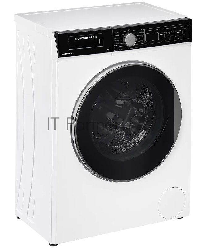 Отдельностоящая стиральная машина Kuppersberg WM 410 W, глубина 45 см, загрузка белья 6 кг, кнопочное управление, Отжим 1200 об.мин, 15 программ, Отложенный старт, Блокировка от детей, Уровень шума при стирке 50 дБ, Уровень шума при отжиме 75 дБ, Бар