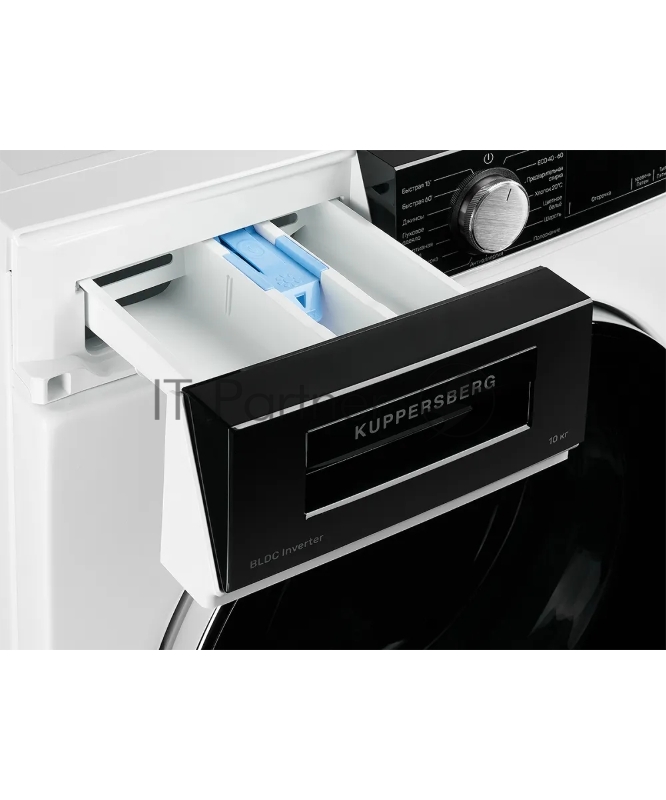 Отдельностоящая стиральная машина Kuppersberg WM 581 W, глубина 58 см, загрузка белья 10 кг, электронное управление, LED дисплей, Отжим 1400 об/мин, 15 программ: Быстрая стирка 15/60мин, Быстрая стирка 60 мин, Хлопок 20 °C, Антиаллергия, Спортивная о