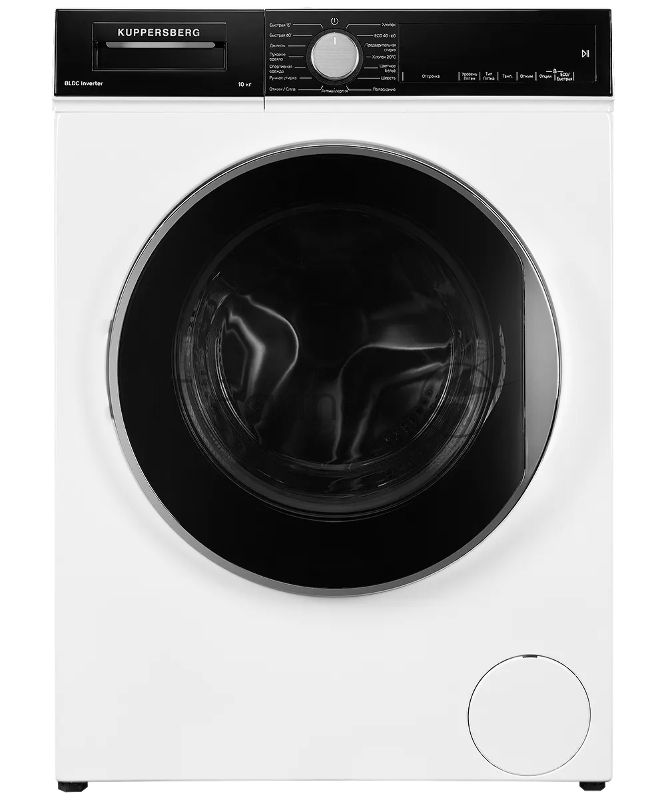 Отдельностоящая стиральная машина Kuppersberg WM 581 W, глубина 58 см, загрузка белья 10 кг, электронное управление, LED дисплей, Отжим 1400 об/мин, 15 программ: Быстрая стирка 15/60мин, Быстрая стирка 60 мин, Хлопок 20 °C, Антиаллергия, Спортивная о