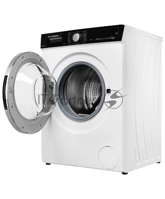 Отдельностоящая стиральная машина Kuppersberg WM 581 W, глубина 58 см, загрузка белья 10 кг, электронное управление, LED дисплей, Отжим 1400 об/мин, 15 программ: Быстрая стирка 15/60мин, Быстрая стирка 60 мин, Хлопок 20 °C, Антиаллергия, Спортивная о