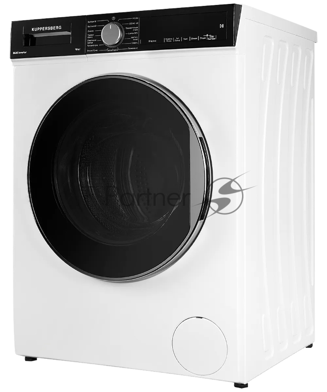 Отдельностоящая стиральная машина Kuppersberg WM 581 W, глубина 58 см, загрузка белья 10 кг, электронное управление, LED дисплей, Отжим 1400 об/мин, 15 программ: Быстрая стирка 15/60мин, Быстрая стирка 60 мин, Хлопок 20 °C, Антиаллергия, Спортивная о