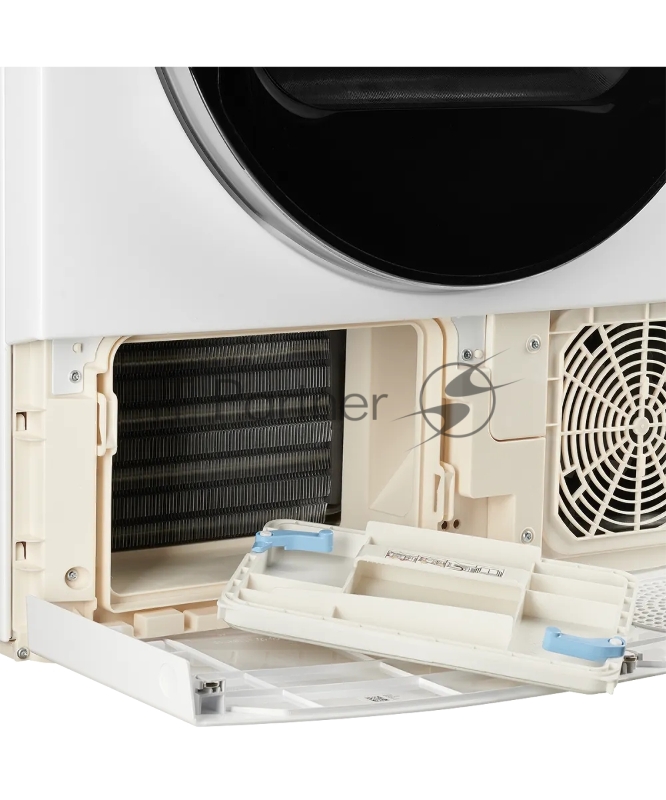 Сушильная машина Kuppersberg DM 560 W High-Tech, отдельностоящая, загрузка 8 кг, 15 программ, легкая глажка, отключение звука, блокировка от детей, сенсорное управление, энергоэффективность А+, уровень шума 65 дБ, цвет белый