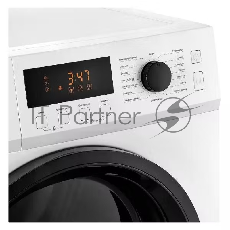 Сушильная машина MONSHER MDM 631 Blanc, High-Tech, загрузка 8 кг, 16 программ, тепловой насос, подсветка барабана, отсрочка старта, электронное управление, блокировка от детей, энергоэффективность А++, цвет белый