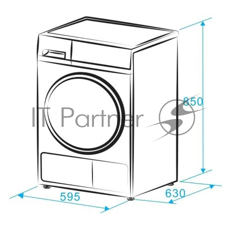 Сушильная машина MONSHER MDM 631 Blanc, High-Tech, загрузка 8 кг, 16 программ, тепловой насос, подсветка барабана, отсрочка старта, электронное управление, блокировка от детей, энергоэффективность А++, цвет белый