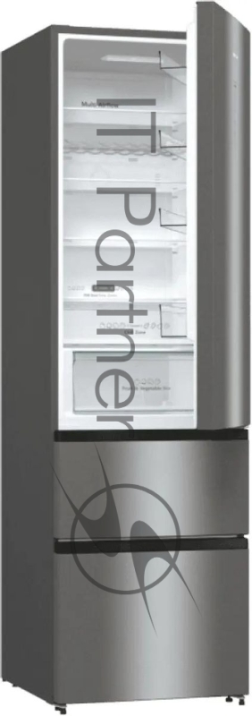 Холодильник Hisense RM469N4ACD двухкамерный, серый, 270/126, морозилка снизу, Total No Frost