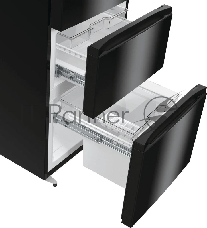 Холодильник Hisense RM469N4AFD1 двухкамерный, черный, 229/113, морозилка снизу, Total No Frost