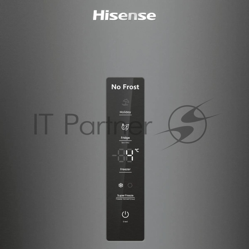 Холодильник Hisense RM469N4AFD1 двухкамерный, черный, 229/113, морозилка снизу, Total No Frost