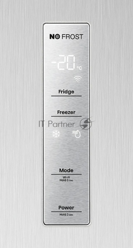 Холодильник Hisense RT641N4ACE двухкамерный, серый, 366/169, морозилка снизу, Total No Frost