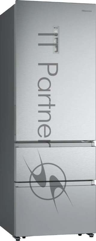 Холодильник Hisense RT641N4ACE двухкамерный, серый, 366/169, морозилка снизу, Total No Frost