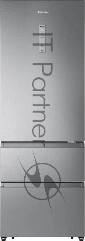Холодильник Hisense RT641N4ACE двухкамерный, серый, 366/169, морозилка снизу, Total No Frost