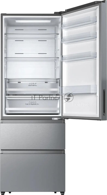 Холодильник Hisense RT641N4ACE двухкамерный, серый, 366/169, морозилка снизу, Total No Frost