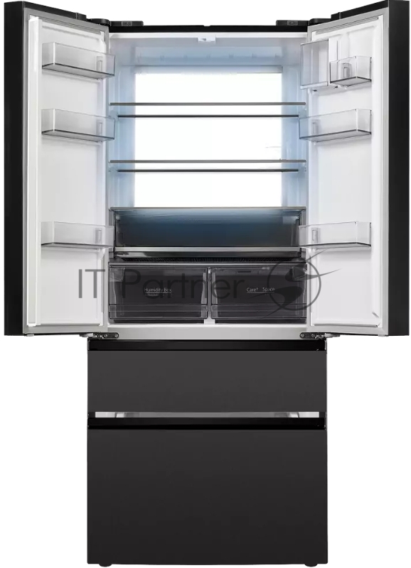 Холодильник Maunfeld MFF190NFDSB01 серый двухкамерный 330/168 л морозилка снизу, Total NoFrost, Side by Side