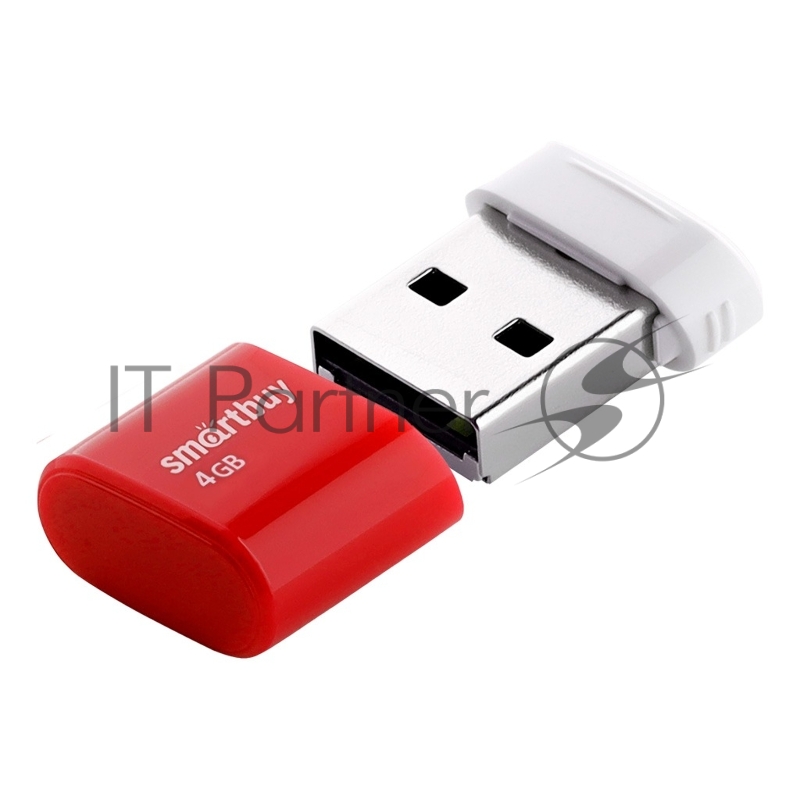 Флеш диск Smartbuy USB Drive 4Gb LARA Red (SB4GBLara-R)