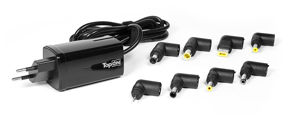 Универсальный компактный сетевой блок питания на 90W для ноутбуков и цифровой техники. 8 коннекторов