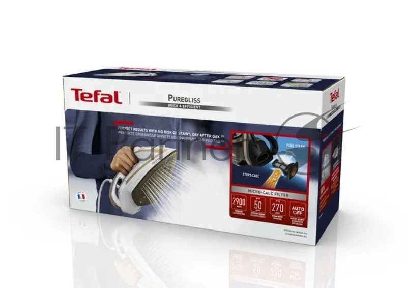 Утюг Tefal Puregliss FV8042E0 белый/медный