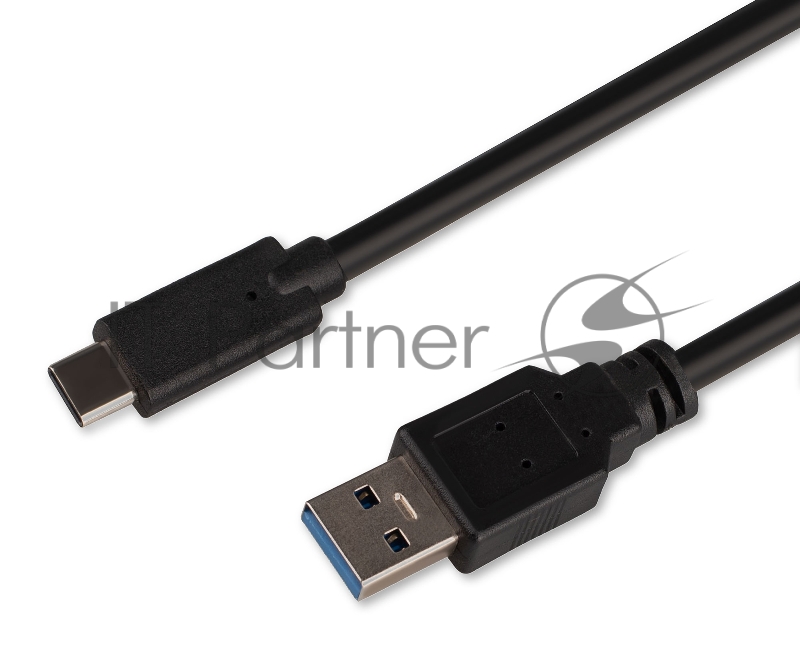 Кабель USB3.0 Cablexpert CCP-USB3-AMCM-3M, AM/Type-C, 3А, 36Вт, QC3.0, медь, двойн.экран, Pro, 3м, черный, пакет