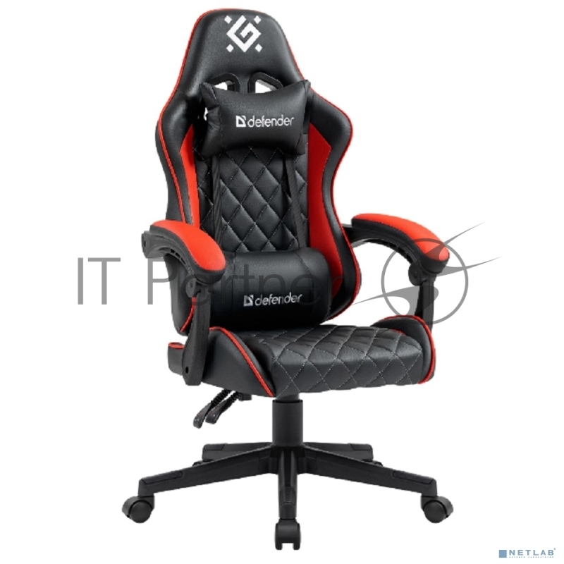 Кресло игровое Defender Majestic Черный/красный,класс 4,PU