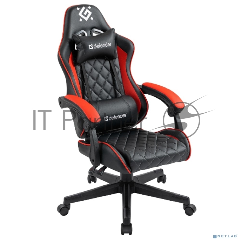 Кресло игровое Defender Majestic Черный/красный,класс 4,PU