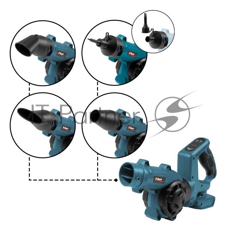 Воздуходувка аккумуляторная Bort BSS-21U-Li (без АКБ и ЗУ)