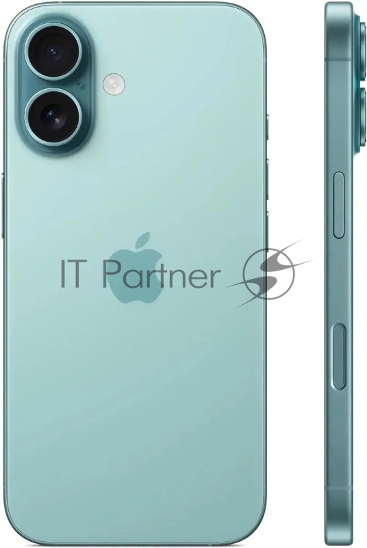 Смартфон Apple A3288 iPhone 16 128Gb бирюзовый моноблок 3G 4G 2Sim 6.1 1179x2556 iOS 18 48Mpix 802.11 a/b/g/n/ac/ax/be NFC GPS Protect