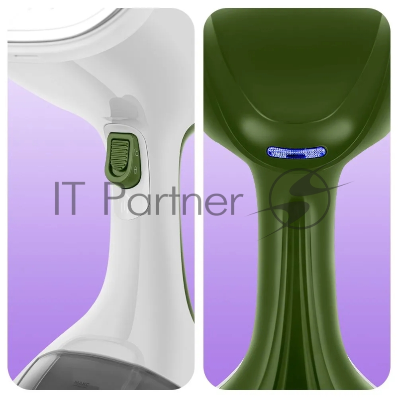 Отпариватель ручной Kitfort КТ-9297 1600Вт белый/зеленый