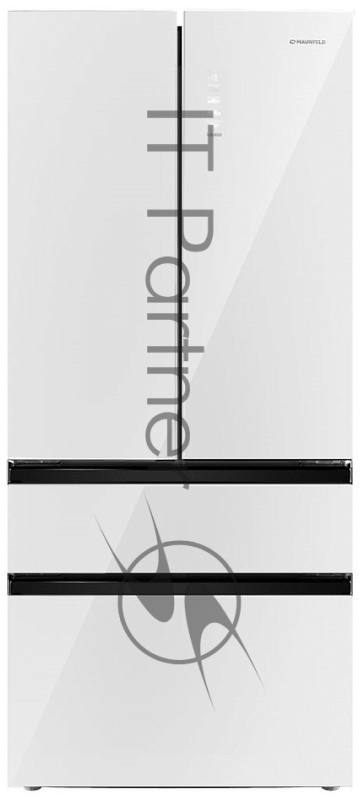 Холодильник Maunfeld MFF190NFDPW01 белый двухкамерный 330/168 л морозилка снизу, Total NoFrost, Side by Side